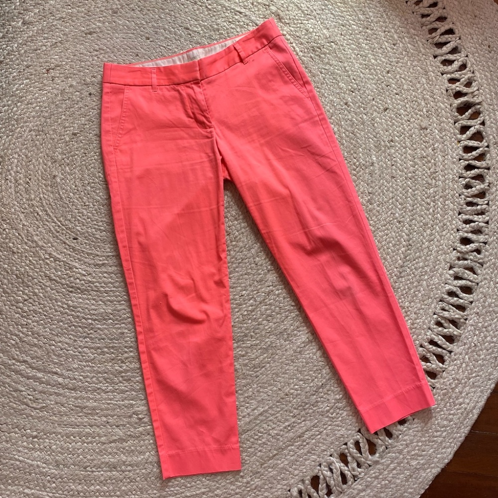 J. CREW hot coral pants